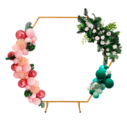 2M Wedding Hex Arch Backdrop Flower Display Stand Frame Background