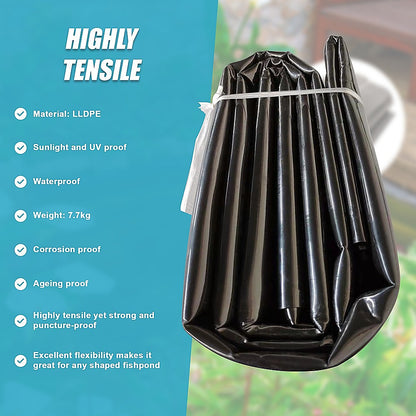 Fish Pond Liner 3 x 4.6m x 0.5mm Garden Pool Membrane Reinforced