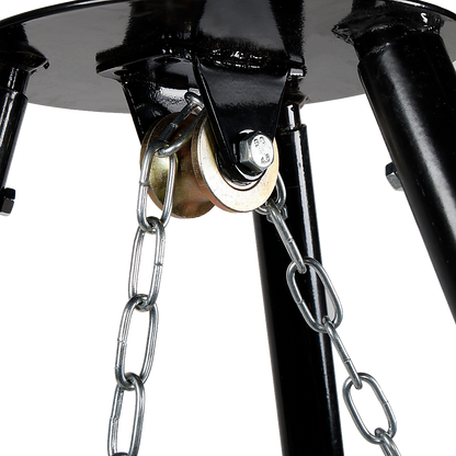 Tripod Garden Fire Pit BBQ – Cast Iron & Steel Round Outdoor Fire Bowl