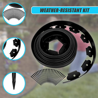Landscape No Dig Lawn Garden Edging Kit 10m Flexible Durable Border Paver