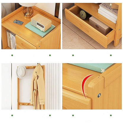 42x165cm Wooden Hall Stand Modern Style Minimalist Home Floor Coat Rack with Drawer - Mekamart Australia