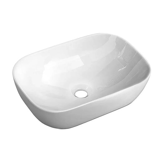 Ceramic Bathroom Basin Vanity Sink Oval Above Counter Top Mount Bowl - Mekamart Australia