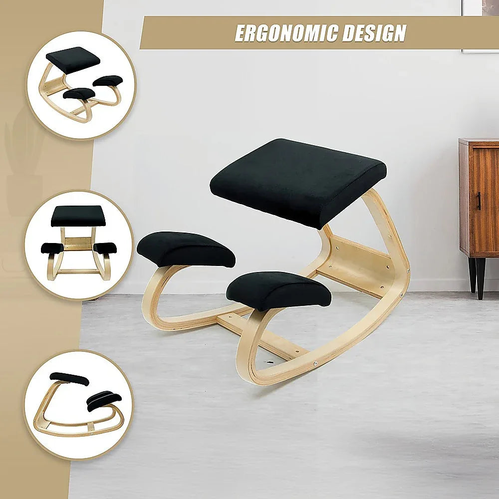 Kneeling Office Chair Ergonomic Rocking Posture Improving Stool - Mekamart Australia