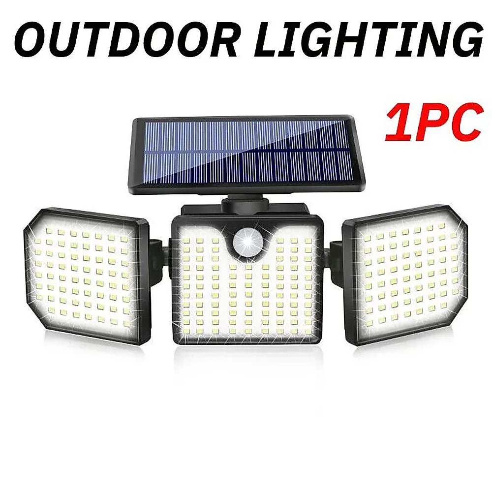 230 LED Solar Lights Outdoor 260LM Waterproof Motion Sensor Security Wall Lamp - Mekamart Australia