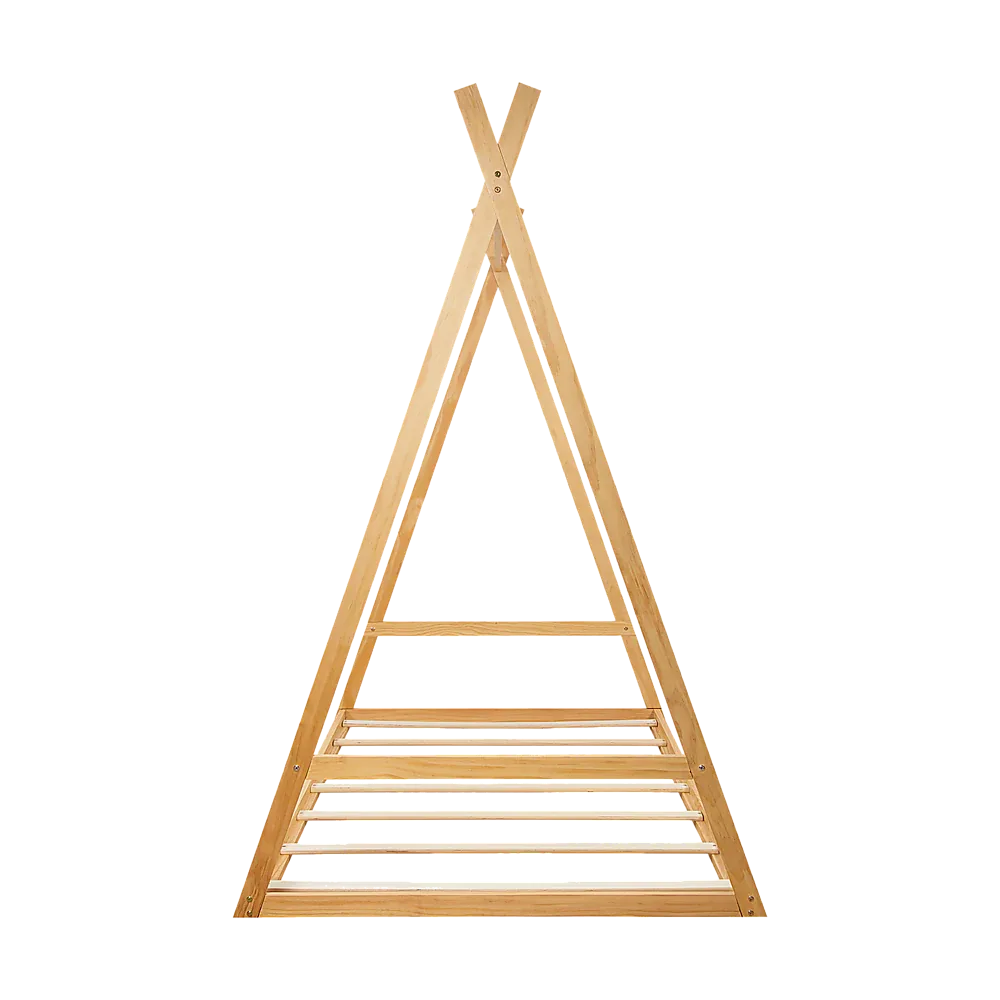 Kids Tent Montessori Toddler Floor Bed Wooden Bedframe