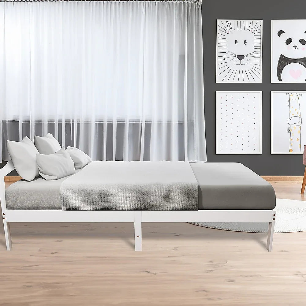 Natural Wooden Bed Frame Home Furniture - Mekamart Australia