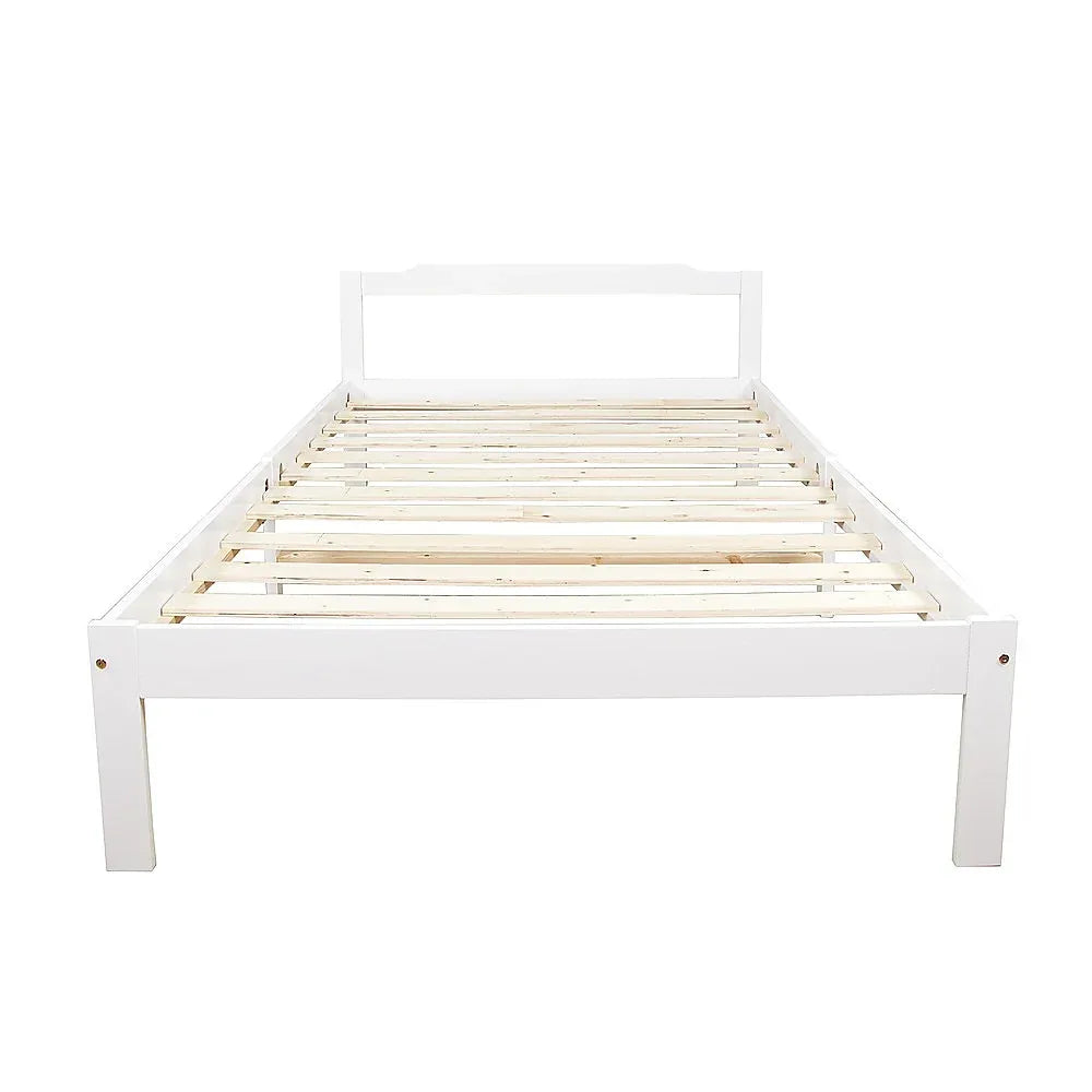 Natural Wooden Bed Frame Home Furniture - Mekamart Australia