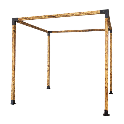 Roof Pergola Gazebo Shed Matte Black Steel Brackets DIY Kits