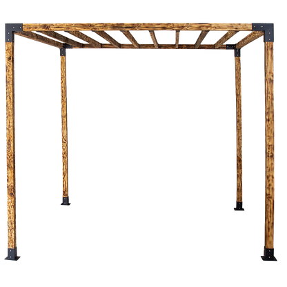 Roof Pergola Gazebo Shed Matte Black Steel Brackets DIY Kits