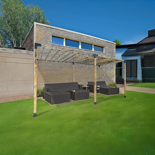 Roof Pergola Gazebo Shed Matte Black Steel Brackets DIY Kits - Mekamart Australia