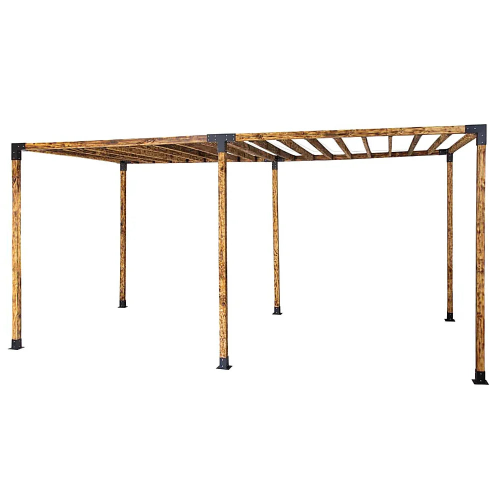 Roof Pergola Gazebo Shed Matte Black Steel Brackets DIY Kits - Mekamart Australia