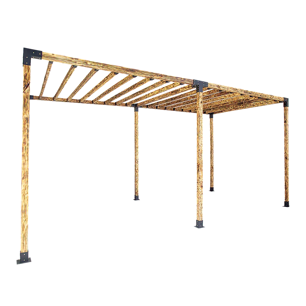 Roof Pergola Gazebo Shed Matte Black Steel Brackets DIY Kits - Mekamart Australia