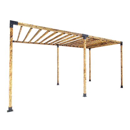 Roof Pergola Gazebo Shed Matte Black Steel Brackets DIY Kits - Mekamart Australia