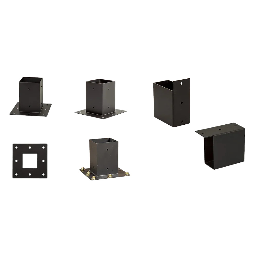 Roof Pergola Gazebo Shed Matte Black Steel Brackets DIY Kits - Mekamart Australia