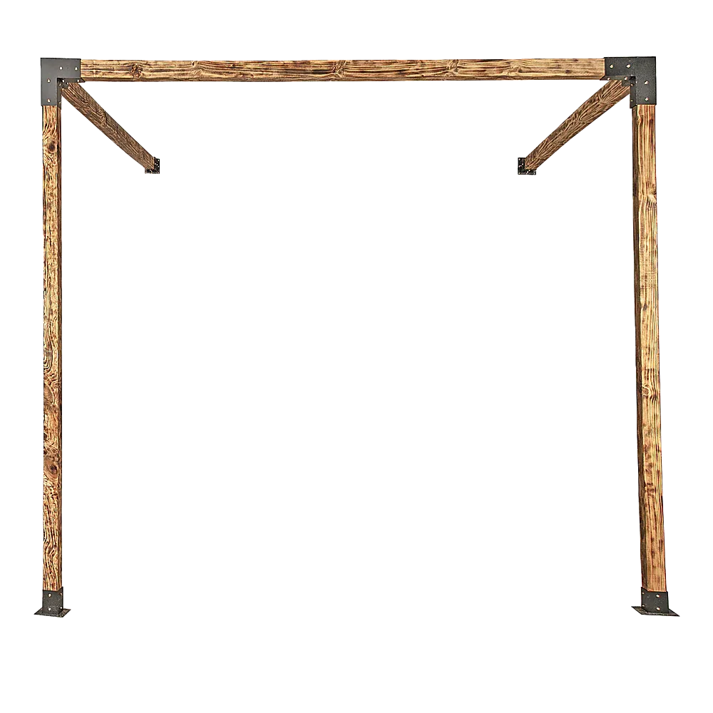 Roof Pergola Gazebo Shed Matte Black Steel Brackets DIY Kits - Mekamart Australia