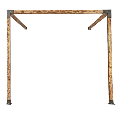 Roof Pergola Gazebo Shed Matte Black Steel Brackets DIY Kits - Mekamart Australia