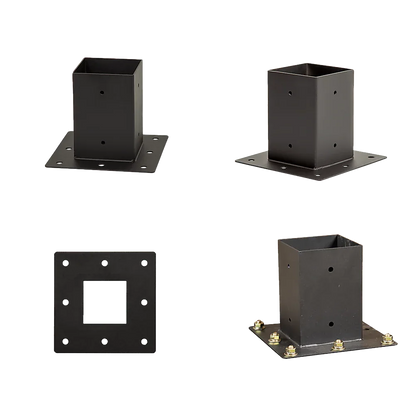 Roof Pergola Gazebo Shed Matte Black Steel Brackets DIY Kits - Mekamart Australia