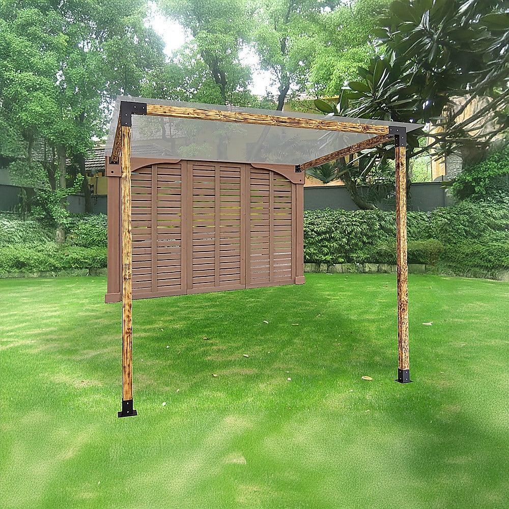 Roof Pergola Gazebo Shed Matte Black Steel Brackets DIY Kits - Mekamart Australia