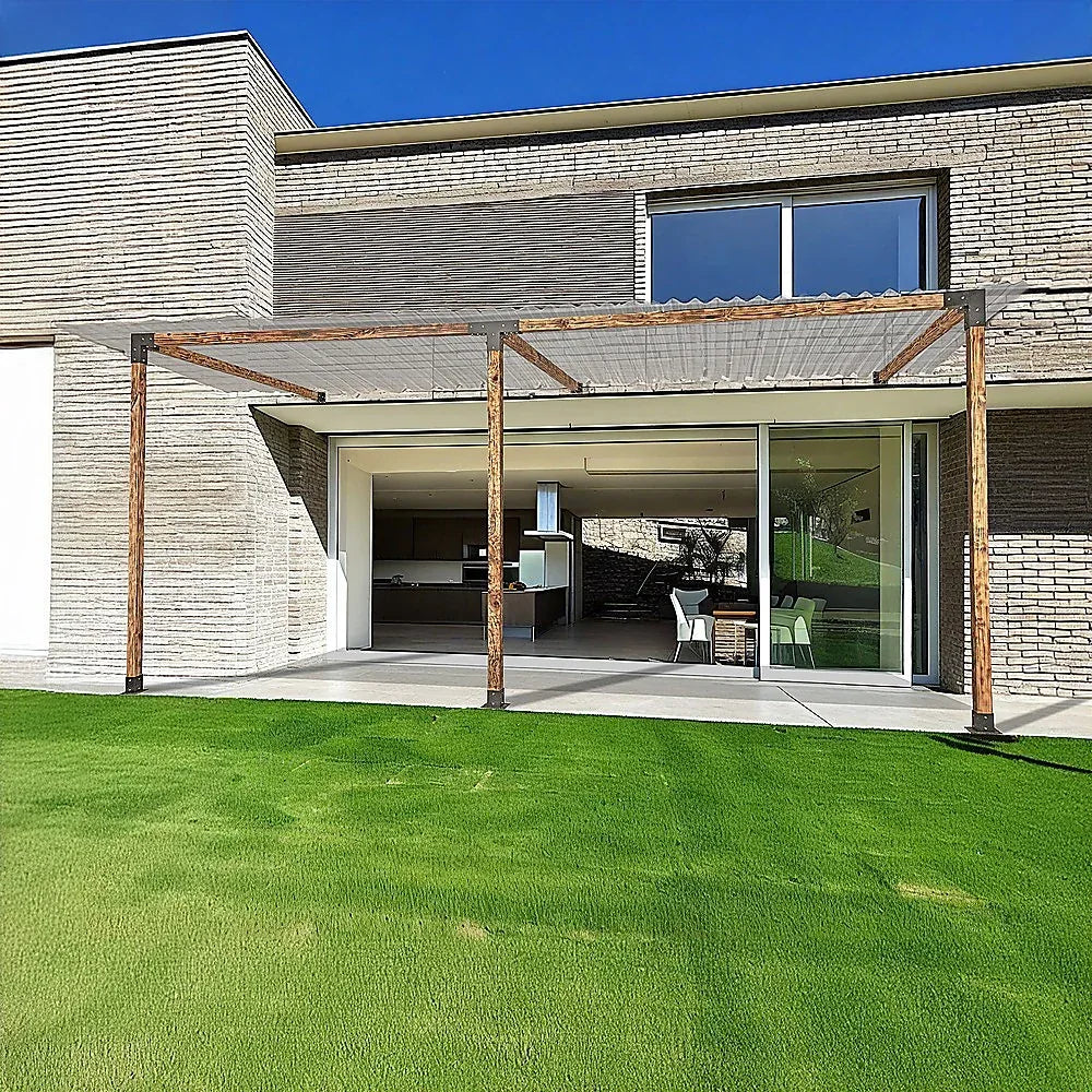 Roof Pergola Gazebo Shed Matte Black Steel Brackets DIY Kits - Mekamart Australia