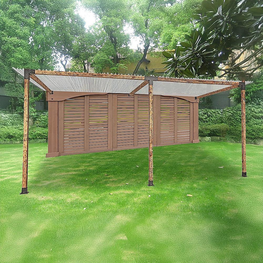 Roof Pergola Gazebo Shed Matte Black Steel Brackets DIY Kits - Mekamart Australia