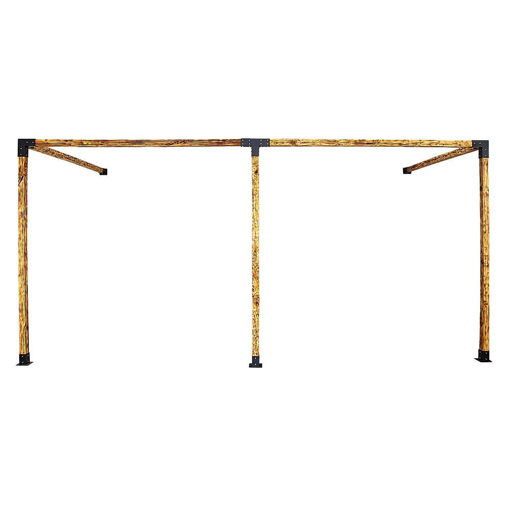 Roof Pergola Gazebo Shed Matte Black Steel Brackets DIY Kits - Mekamart Australia