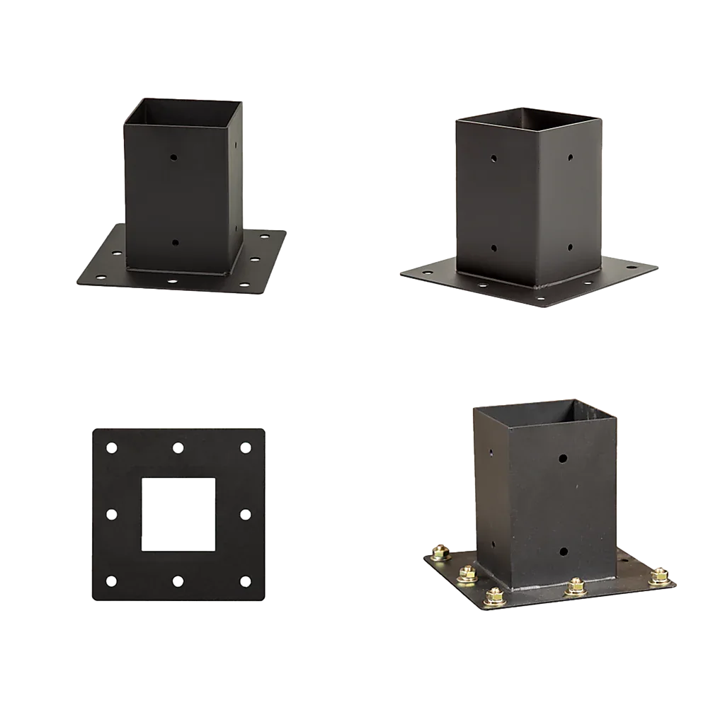 Roof Pergola Gazebo Shed Matte Black Steel Brackets DIY Kits - Mekamart Australia