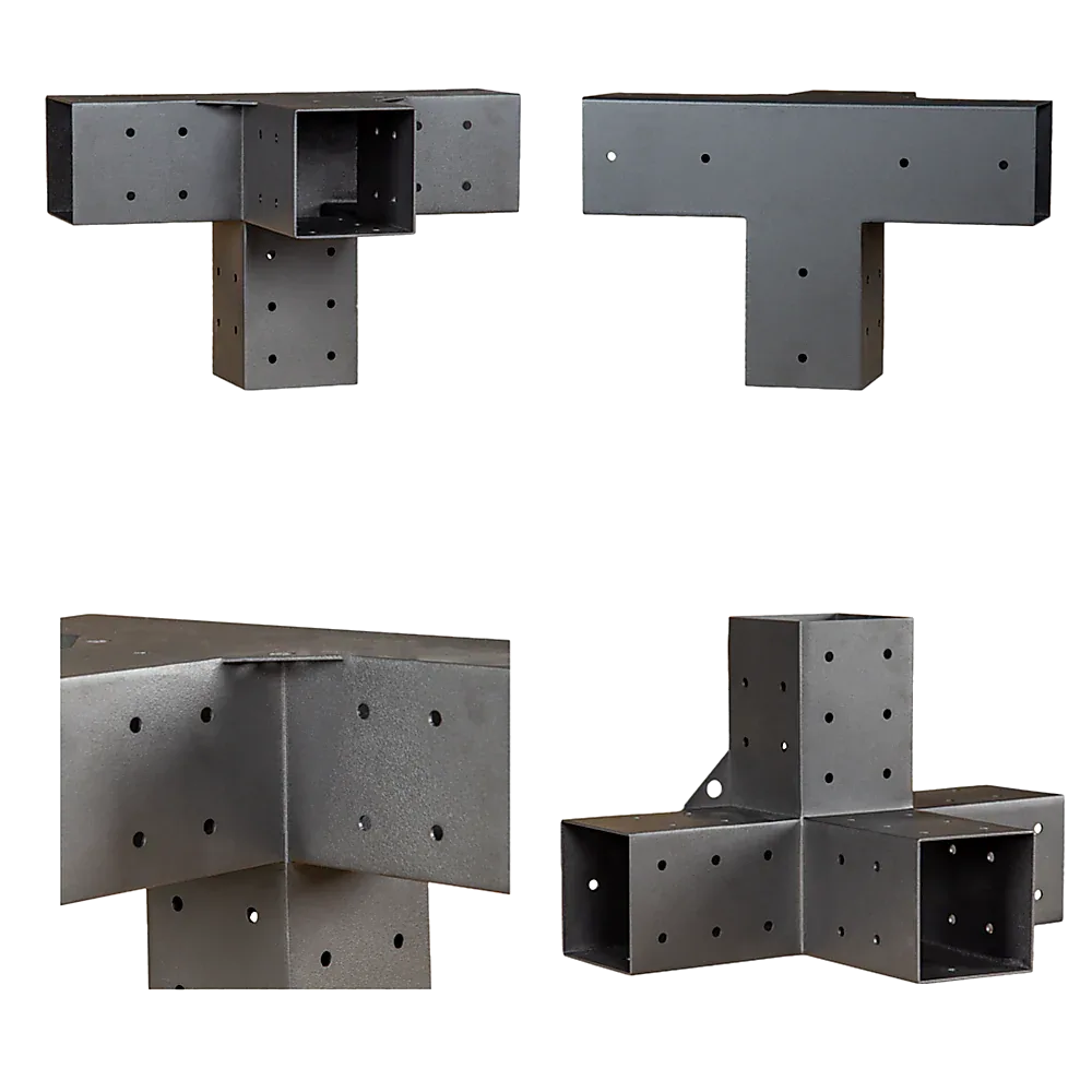 Roof Pergola Gazebo Shed Matte Black Steel Brackets DIY Kits - Mekamart Australia