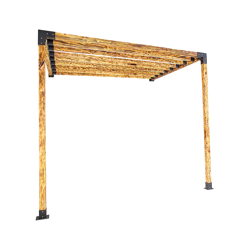 Roof Pergola Gazebo Shed Matte Black Steel Brackets DIY Kits - Mekamart Australia