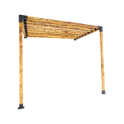 Roof Pergola Gazebo Shed Matte Black Steel Brackets DIY Kits - Mekamart Australia