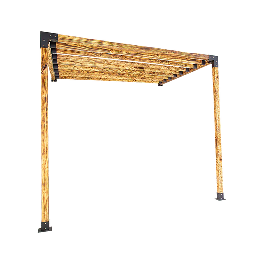 Roof Pergola Gazebo Shed Matte Black Steel Brackets DIY Kits - Mekamart Australia