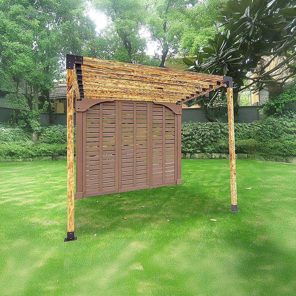 Roof Pergola Gazebo Shed Matte Black Steel Brackets DIY Kits - Mekamart Australia