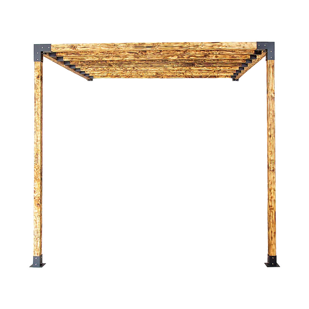 Roof Pergola Gazebo Shed Matte Black Steel Brackets DIY Kits - Mekamart Australia