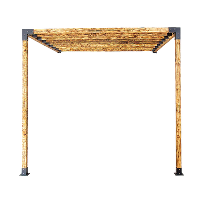 Roof Pergola Gazebo Shed Matte Black Steel Brackets DIY Kits - Mekamart Australia