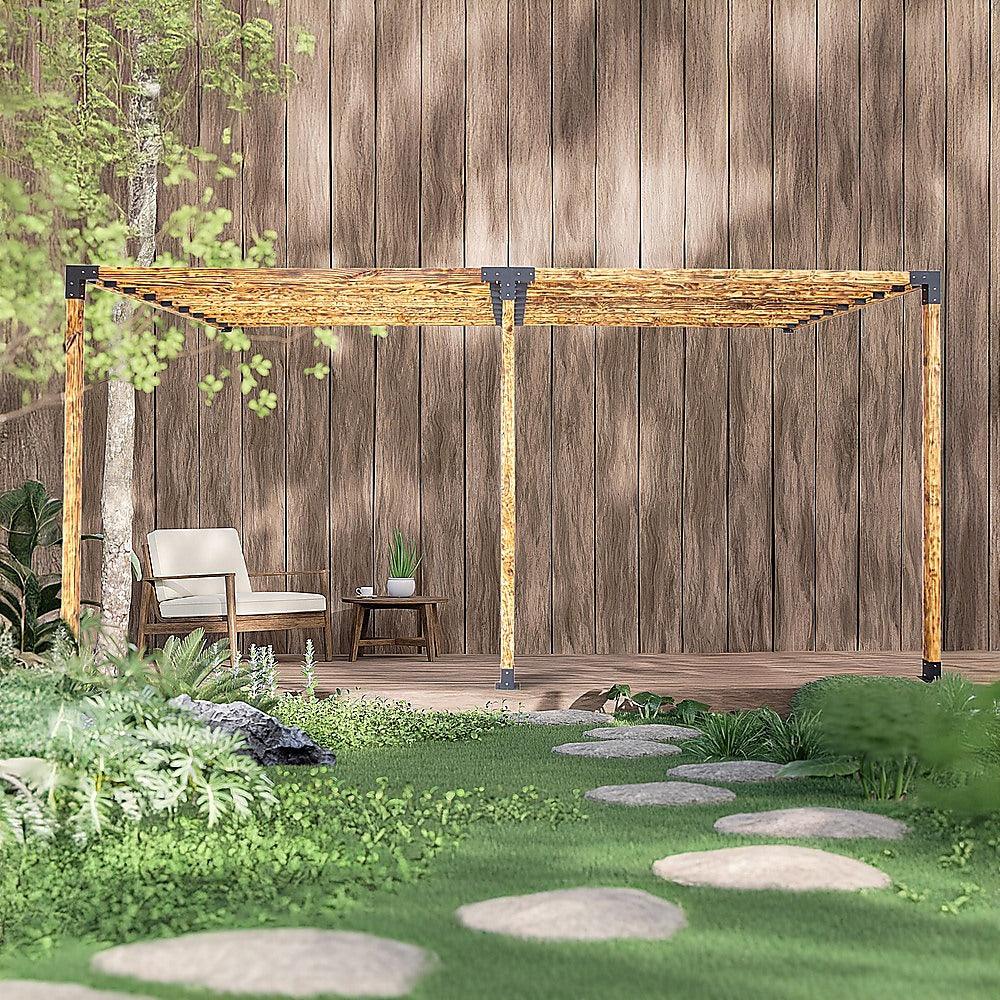 Roof Pergola Gazebo Shed Matte Black Steel Brackets DIY Kits - Mekamart Australia