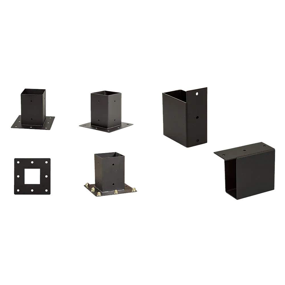 Roof Pergola Gazebo Shed Matte Black Steel Brackets DIY Kits - Mekamart Australia