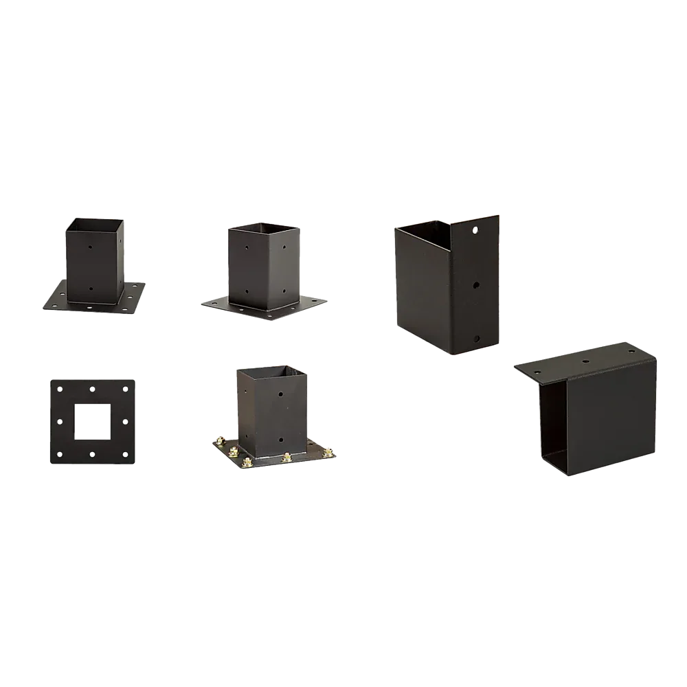 Roof Pergola Gazebo Shed Matte Black Steel Brackets DIY Kits - Mekamart Australia