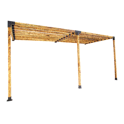 Roof Pergola Gazebo Shed Matte Black Steel Brackets DIY Kits - Mekamart Australia