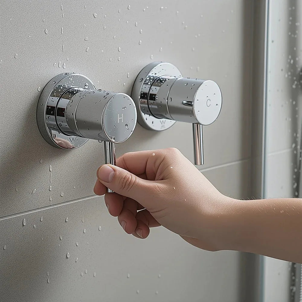 Bathroom Shower Bath Hot and Cold Mixer WATERMARK Certified in Chrome - Mekamart Australia