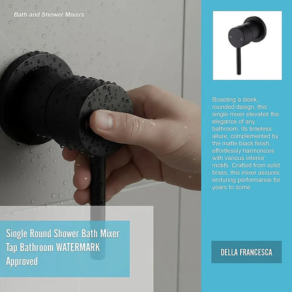 Single Round Shower Bath Mixer Tap Bathroom WATERMARK Approved