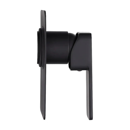 Single Square Shower Bath Mixer Tap Bathroom WATERMARK Approved in Black
