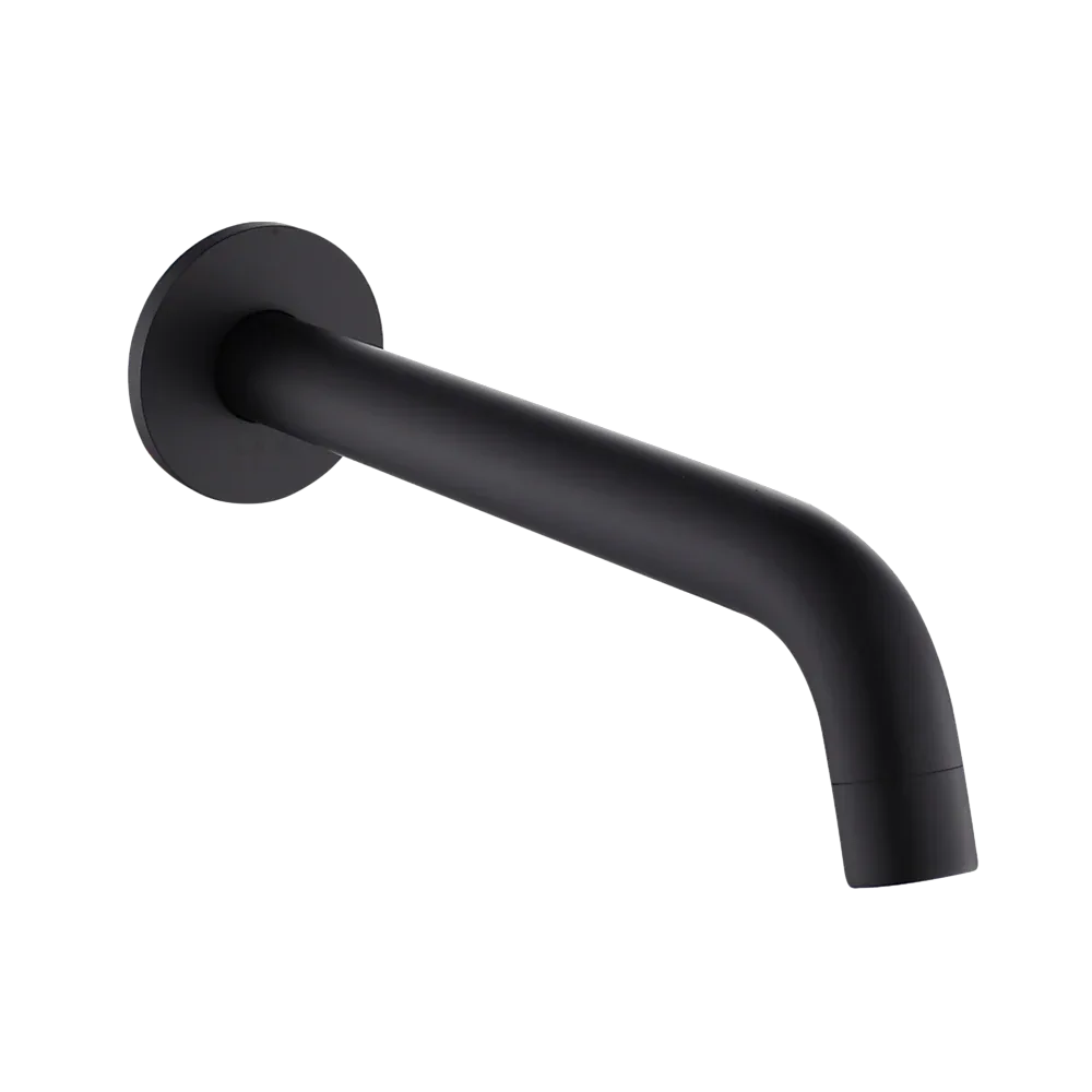 220mm Bath Spout in Matte Black Finish - Mekamart Australia