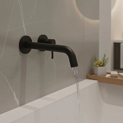 220mm Bath Spout in Matte Black Finish - Mekamart Australia