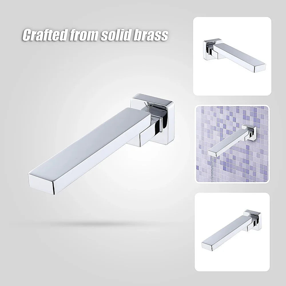 Bath In Wall Swivel Spout in Polished Chrome Finish - Mekamart Australia