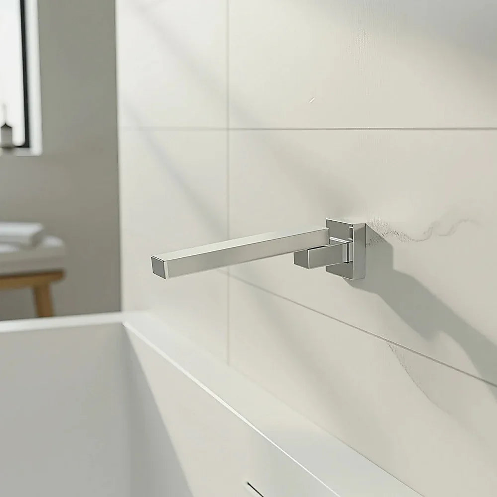 Bath In Wall Swivel Spout in Polished Chrome Finish - Mekamart Australia