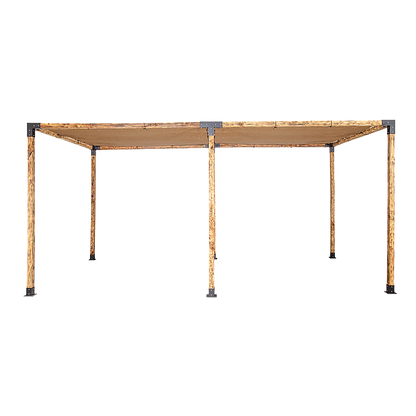 Roof Pergola Gazebo Shed Matte Black Steel Brackets and Coffee Screen DIY Kits