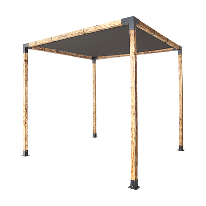 Roof Pergola Gazebo Shed Matte Black Steel Brackets and Black Screen DIY Kits