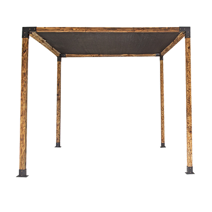 Roof Pergola Gazebo Shed Matte Black Steel Brackets and Black Screen DIY Kits