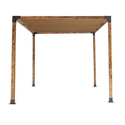 Roof Pergola Gazebo Shed Matte Black Steel Brackets and Coffee Screen DIY Kits