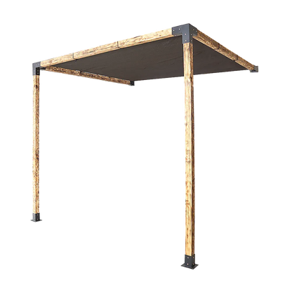 Roof Pergola Gazebo Shed Matte Black Steel Brackets and Black Screen DIY Kits - Mekamart Australia