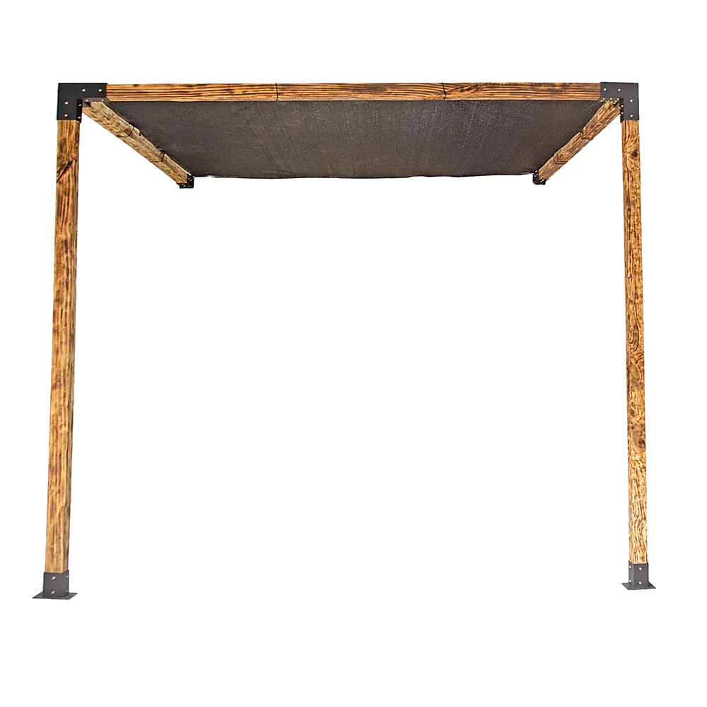Roof Pergola Gazebo Shed Matte Black Steel Brackets and Black Screen DIY Kits - Mekamart Australia